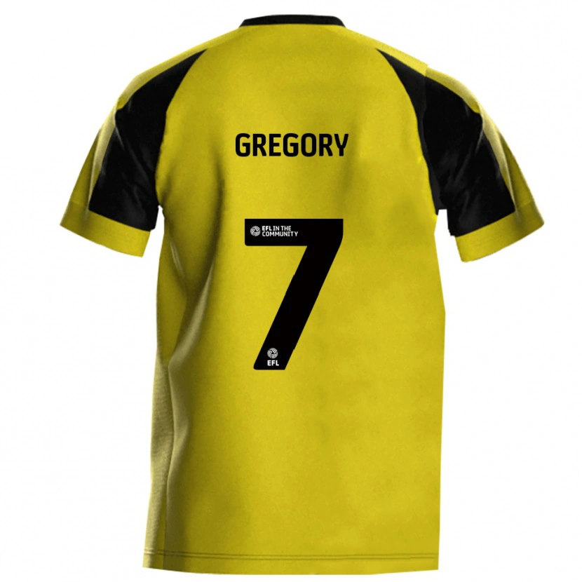 Danxen Män Chester Gregory #7 Gul Grå Hemmatröja Matchtröjor 2025/26 Tröjor T-Tröja