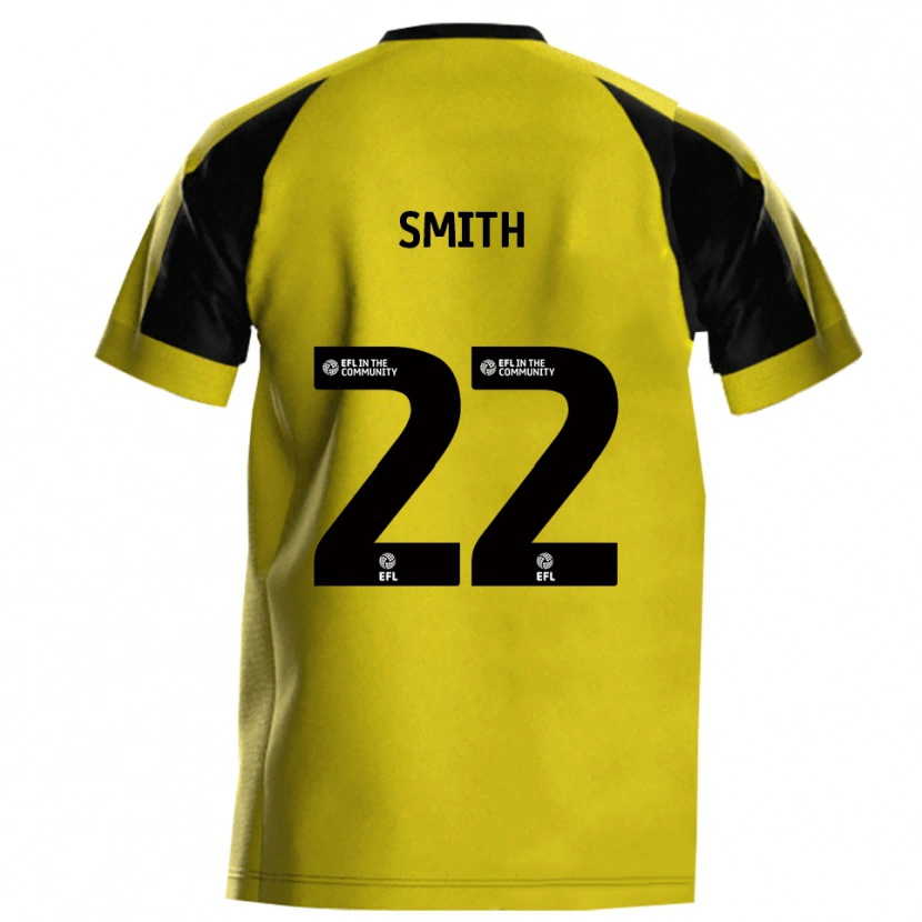 Danxen Män Reece Smith #22 Gul Grå Hemmatröja Matchtröjor 2025/26 Tröjor T-Tröja