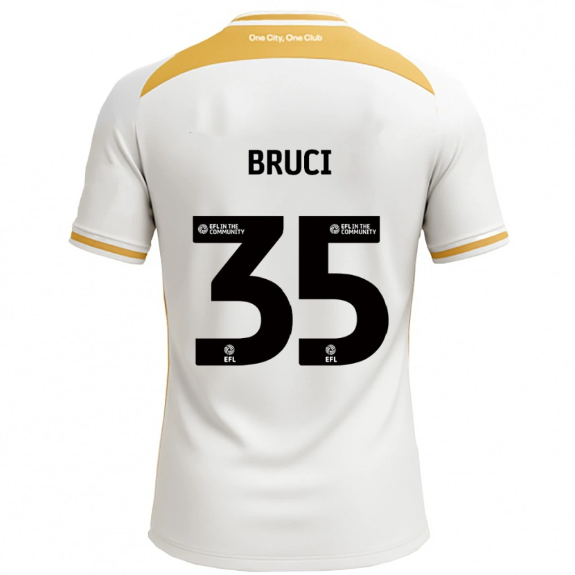 Danxen Män Izabella Bruci #35 Vit Guld Hemmatröja Matchtröjor 2025/26 Tröjor T-Tröja