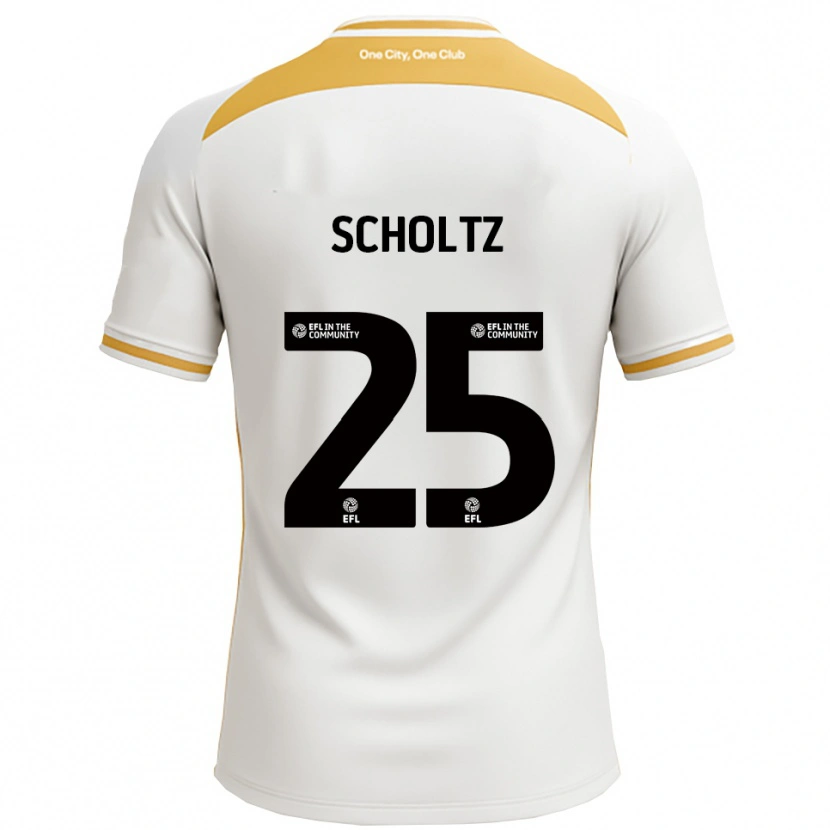 Danxen Män Phoenix Scholtz #25 Vit Guld Hemmatröja Matchtröjor 2025/26 Tröjor T-Tröja