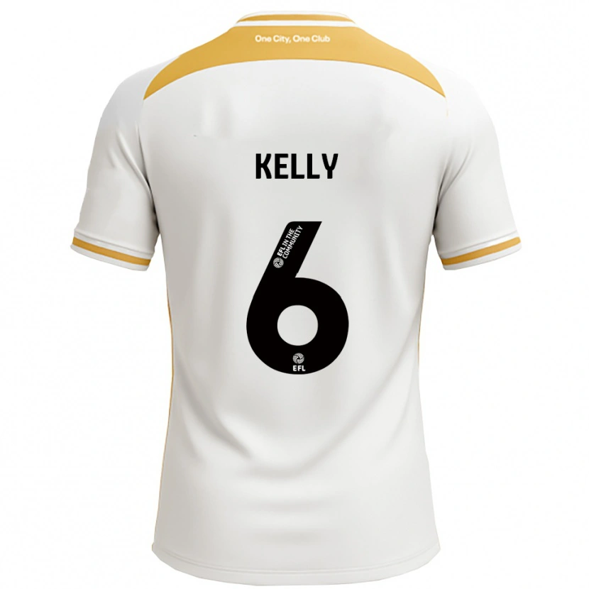 Danxen Män Liam Kelly #6 Vit Guld Hemmatröja Matchtröjor 2025/26 Tröjor T-Tröja