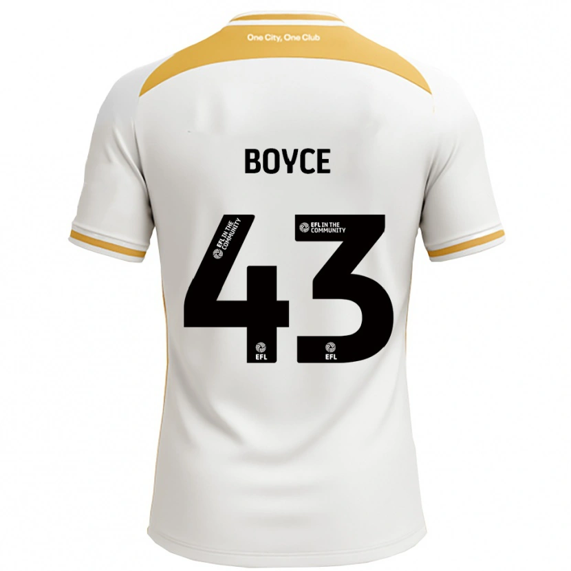 Danxen Män Kyle Boyce #43 Vit Guld Hemmatröja Matchtröjor 2025/26 Tröjor T-Tröja