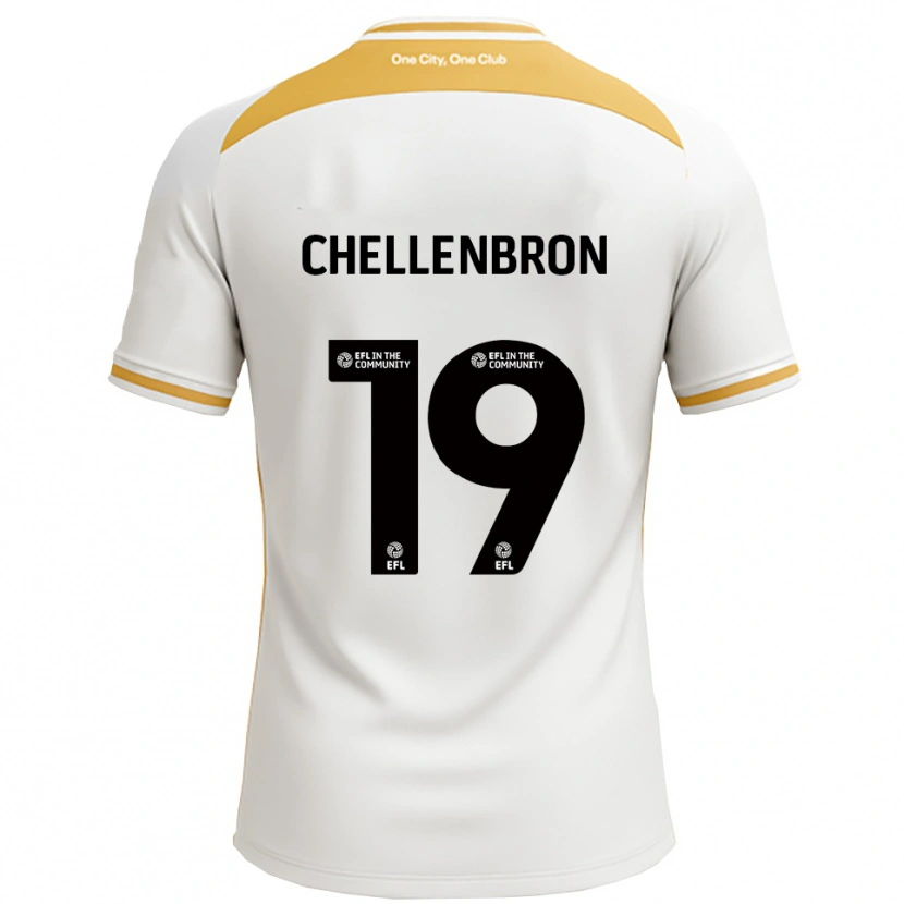 Danxen Män Katie Chellenbron #19 Vit Guld Hemmatröja Matchtröjor 2025/26 Tröjor T-Tröja