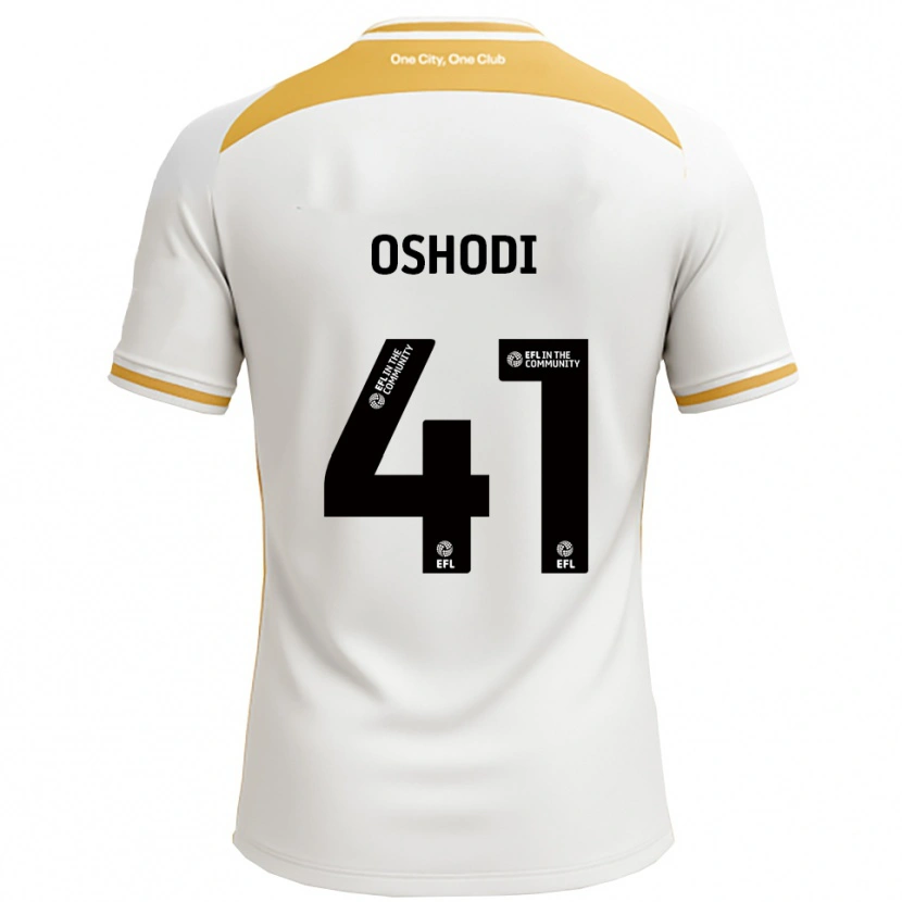 Danxen Män Olivia Oshodi #41 Vit Guld Hemmatröja Matchtröjor 2025/26 Tröjor T-Tröja