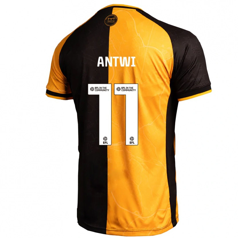 Danxen Män Cameron Antwi #11 Gul Svart Hemmatröja Matchtröjor 2025/26 Tröjor T-Tröja