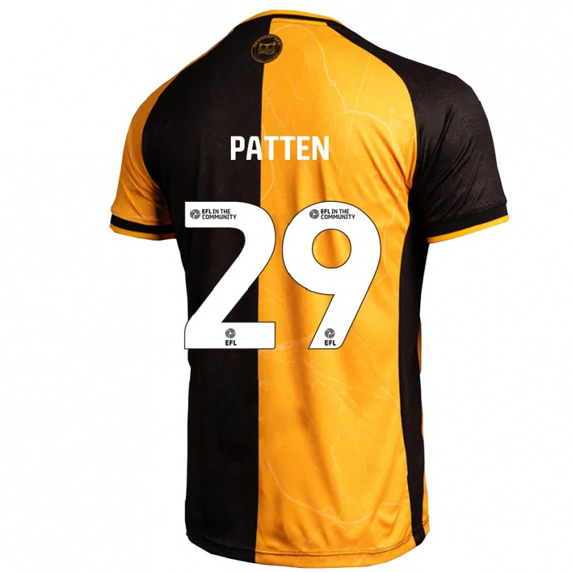 Danxen Män Keenan Patten #29 Gul Svart Hemmatröja Matchtröjor 2025/26 Tröjor T-Tröja