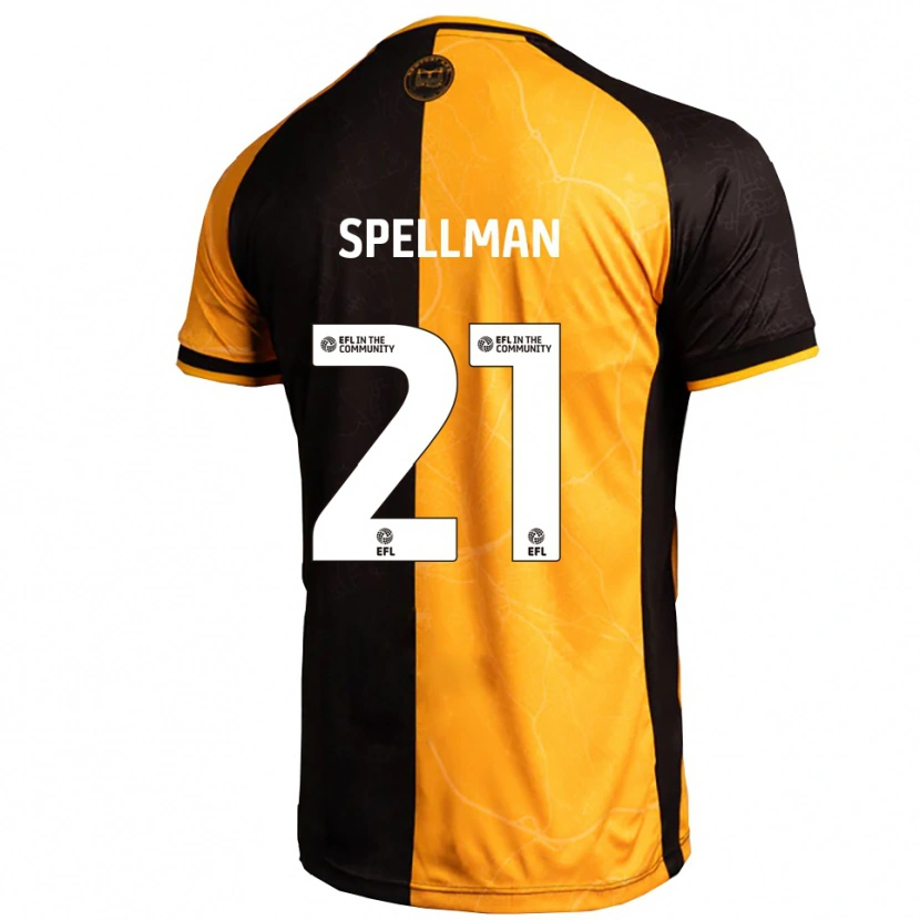 Danxen Män Michael Spellman #21 Gul Svart Hemmatröja Matchtröjor 2025/26 Tröjor T-Tröja