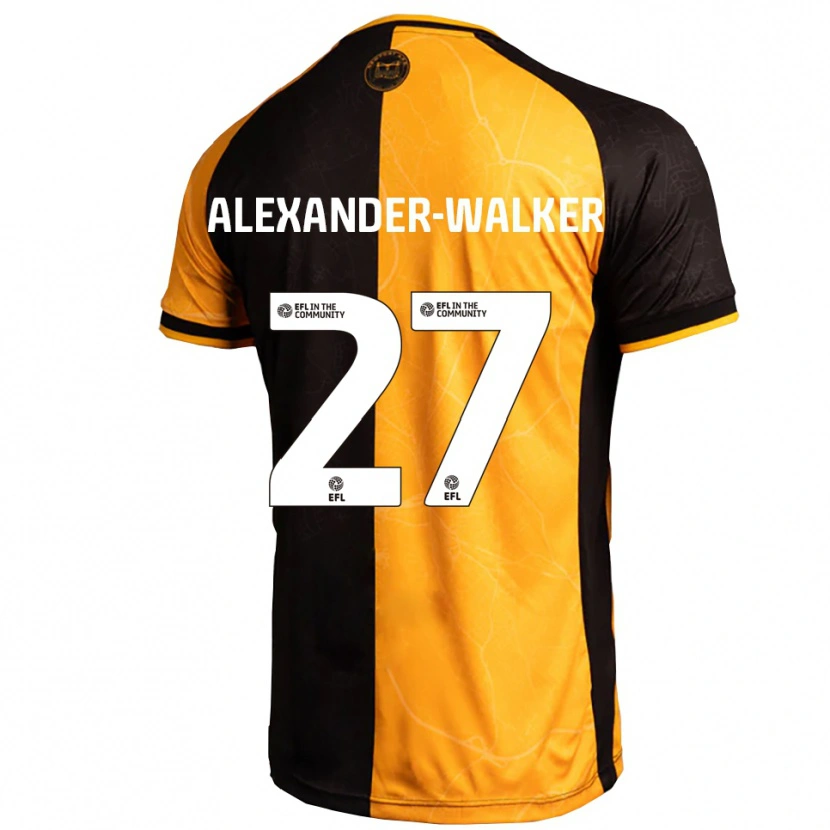 Danxen Män Moses Alexander-Walker #27 Gul Svart Hemmatröja Matchtröjor 2025/26 Tröjor T-Tröja