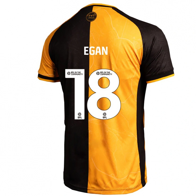 Danxen Män Cameron Egan #18 Gul Svart Hemmatröja Matchtröjor 2025/26 Tröjor T-Tröja