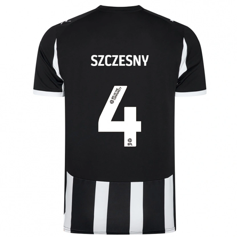 Danxen Män Nikos Szczesny #4 Svart Vit Hemmatröja Matchtröjor 2025/26 Tröjor T-Tröja