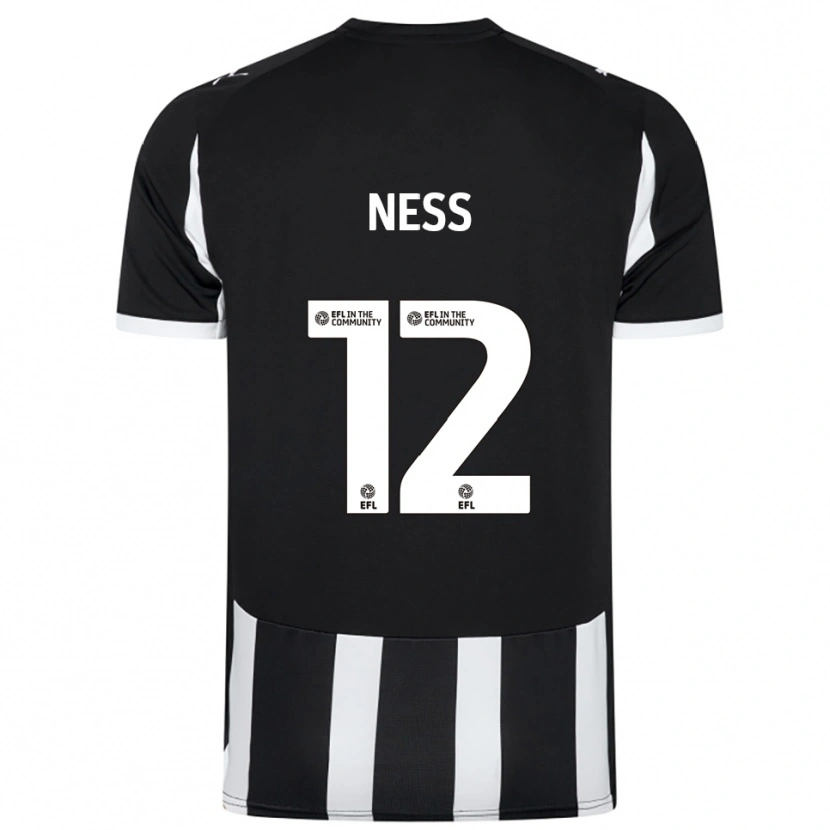 Danxen Män Lucas Ness #12 Svart Vit Hemmatröja Matchtröjor 2025/26 Tröjor T-Tröja