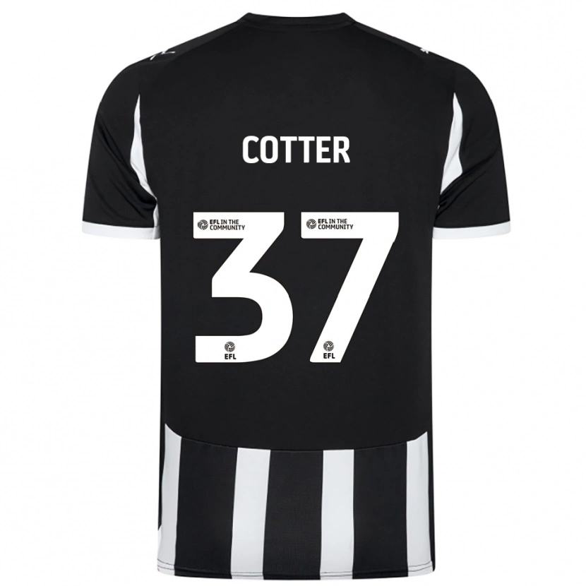 Danxen Män Barry Cotter #37 Svart Vit Hemmatröja Matchtröjor 2025/26 Tröjor T-Tröja