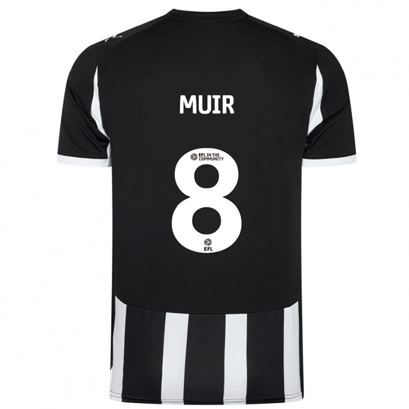 Danxen Män Kameron Muir #8 Svart Vit Hemmatröja Matchtröjor 2025/26 Tröjor T-Tröja