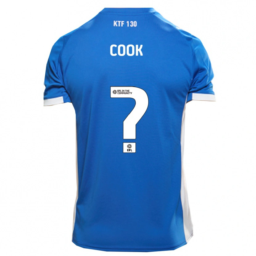 Danxen Män Cook #0 Blå Vit Hemmatröja Matchtröjor 2025/26 Tröjor T-Tröja