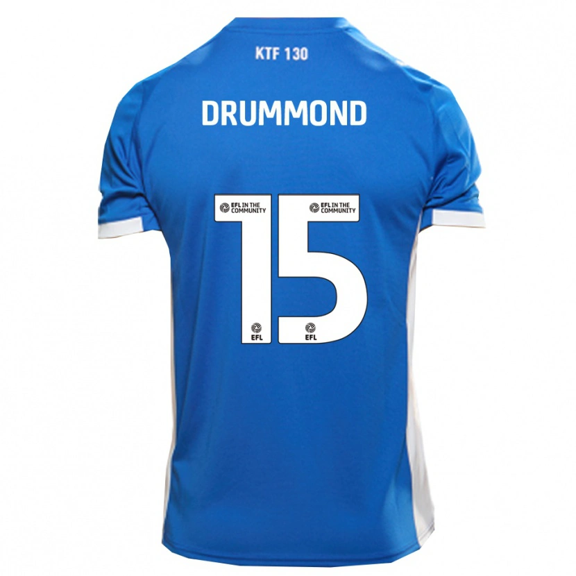Danxen Män Kane Drummond #15 Blå Vit Hemmatröja Matchtröjor 2025/26 Tröjor T-Tröja