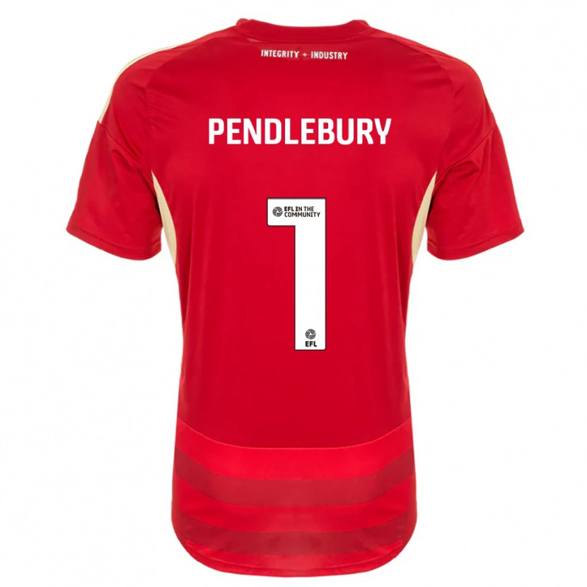 Danxen Män Izzy Pendlebury #1 Röd Vit Hemmatröja Matchtröjor 2025/26 Tröjor T-Tröja