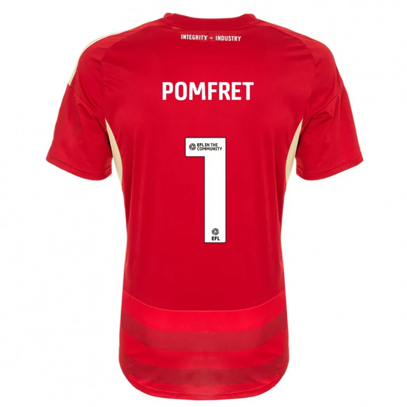 Danxen Män Grace Pomfret #1 Röd Vit Hemmatröja Matchtröjor 2025/26 Tröjor T-Tröja