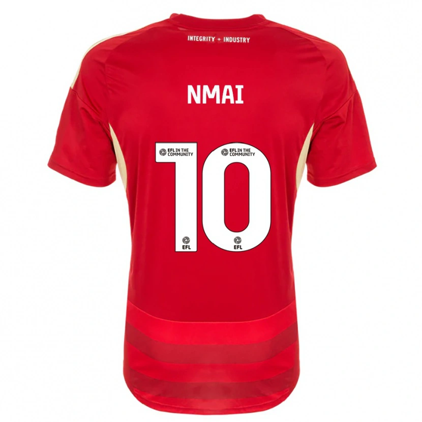Danxen Män Kelly Nmai #10 Röd Vit Hemmatröja Matchtröjor 2025/26 Tröjor T-Tröja