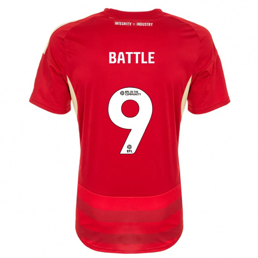 Danxen Män Jess Battle #9 Röd Vit Hemmatröja Matchtröjor 2025/26 Tröjor T-Tröja