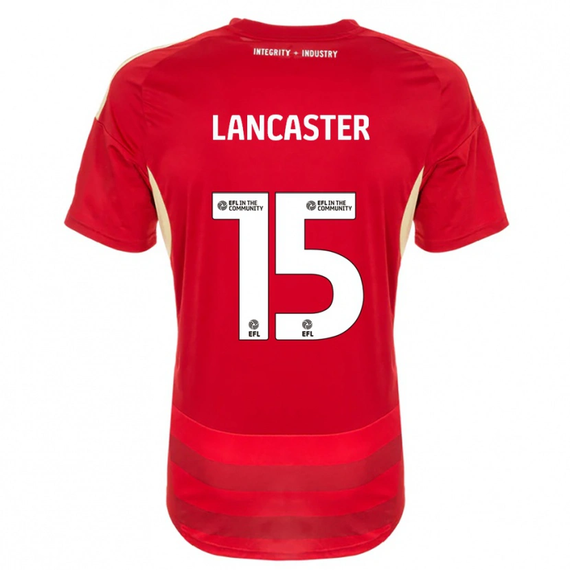 Danxen Män Darcy Lancaster #15 Röd Vit Hemmatröja Matchtröjor 2025/26 Tröjor T-Tröja