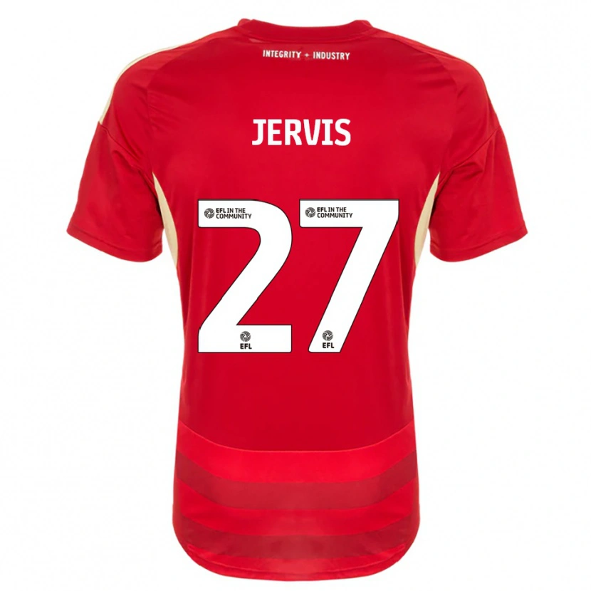Danxen Män Lizzie Jervis #27 Röd Vit Hemmatröja Matchtröjor 2025/26 Tröjor T-Tröja