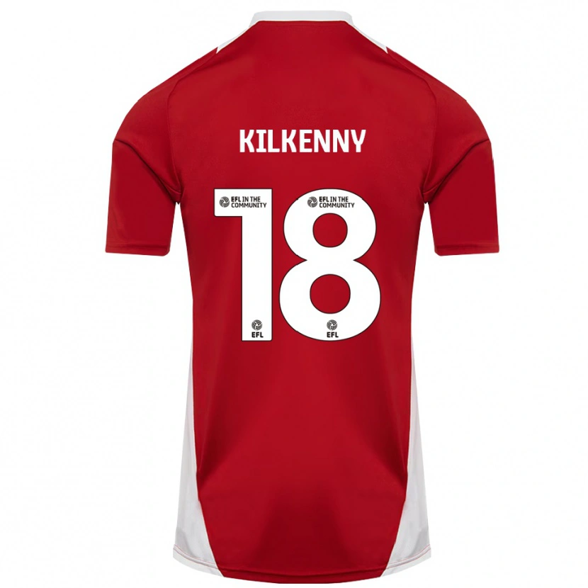 Danxen Män Gavin Kilkenny #18 Röd Vit Guld Hemmatröja Matchtröjor 2025/26 Tröjor T-Tröja