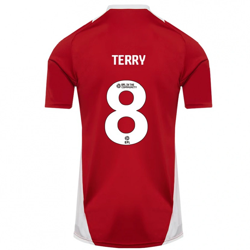 Danxen Män Josh Terry #8 Röd Vit Guld Hemmatröja Matchtröjor 2025/26 Tröjor T-Tröja