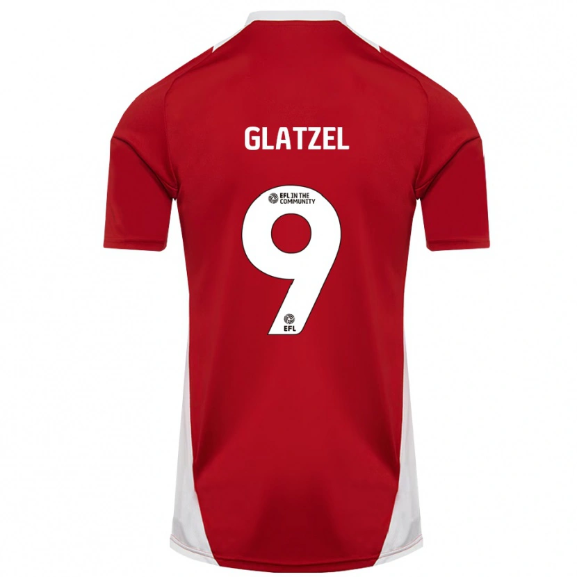 Danxen Män Paul Glatzel #9 Röd Vit Guld Hemmatröja Matchtröjor 2025/26 Tröjor T-Tröja