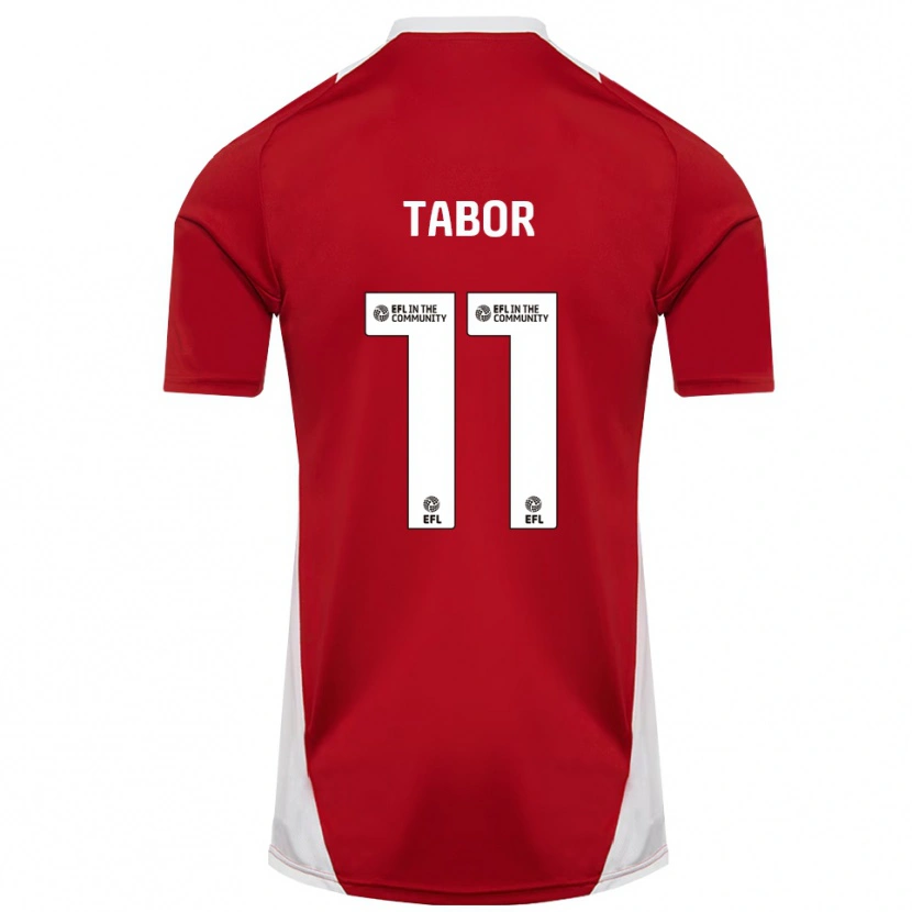 Danxen Män Jake Tabor #11 Röd Vit Guld Hemmatröja Matchtröjor 2025/26 Tröjor T-Tröja