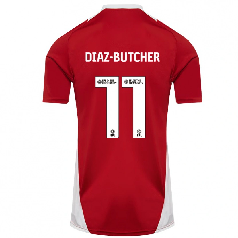 Danxen Män Helena Diaz-Butcher #11 Röd Vit Guld Hemmatröja Matchtröjor 2025/26 Tröjor T-Tröja