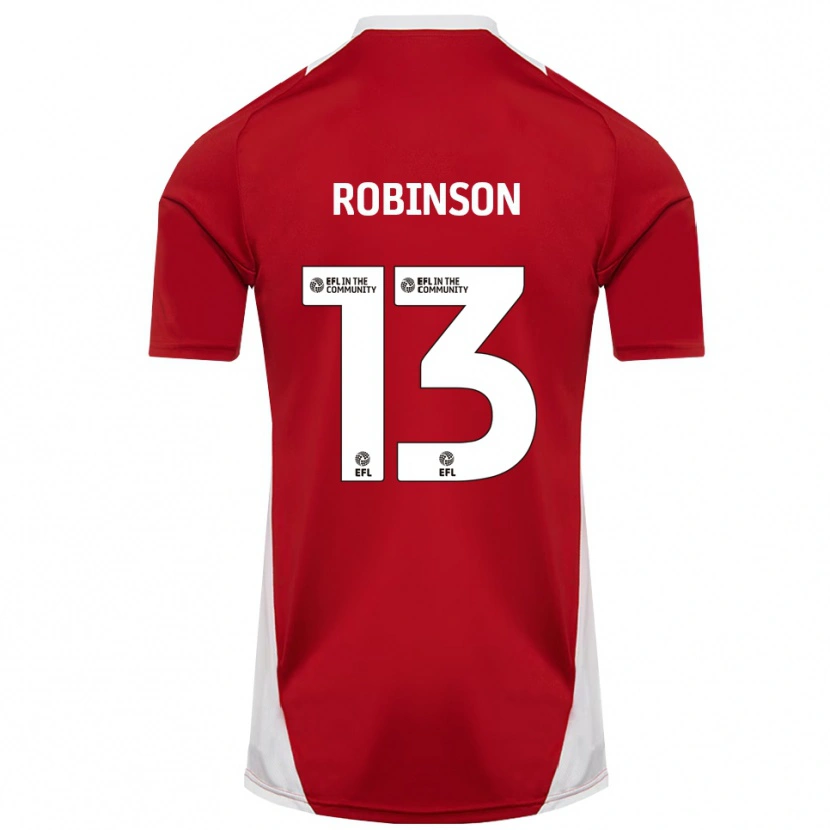 Danxen Män Anton Robinson #13 Röd Vit Guld Hemmatröja Matchtröjor 2025/26 Tröjor T-Tröja