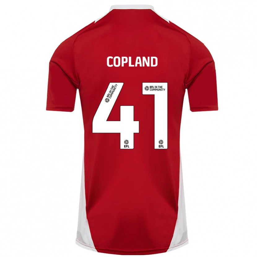 Danxen Män Jack Copland #41 Röd Vit Guld Hemmatröja Matchtröjor 2025/26 Tröjor T-Tröja