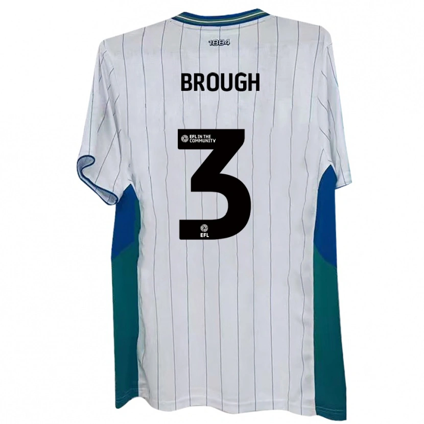 Danxen Män Patrick Brough #3 Vit Grön Blå Hemmatröja Matchtröjor 2025/26 Tröjor T-Tröja