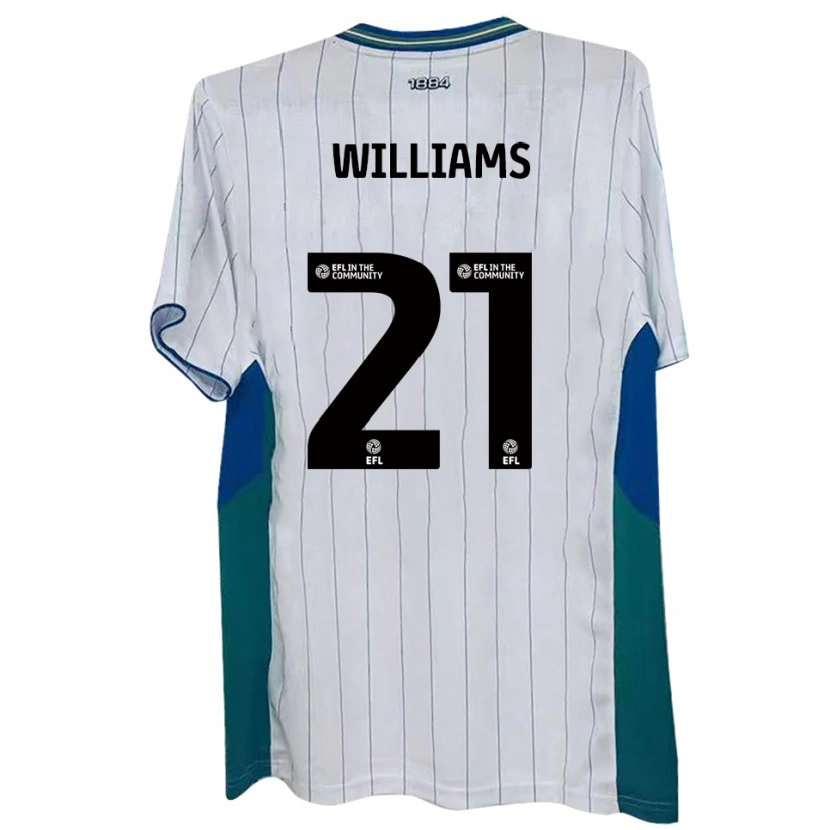 Danxen Män Josh Williams #21 Vit Grön Blå Hemmatröja Matchtröjor 2025/26 Tröjor T-Tröja