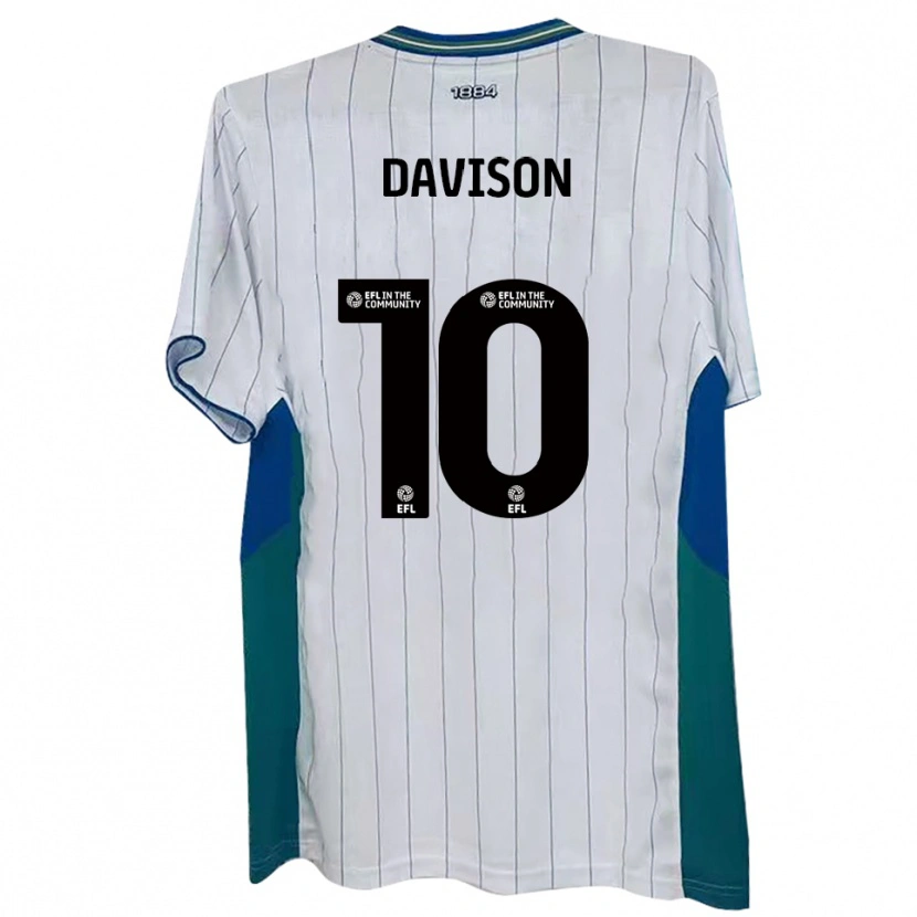Danxen Män Josh Davison #10 Vit Grön Blå Hemmatröja Matchtröjor 2025/26 Tröjor T-Tröja