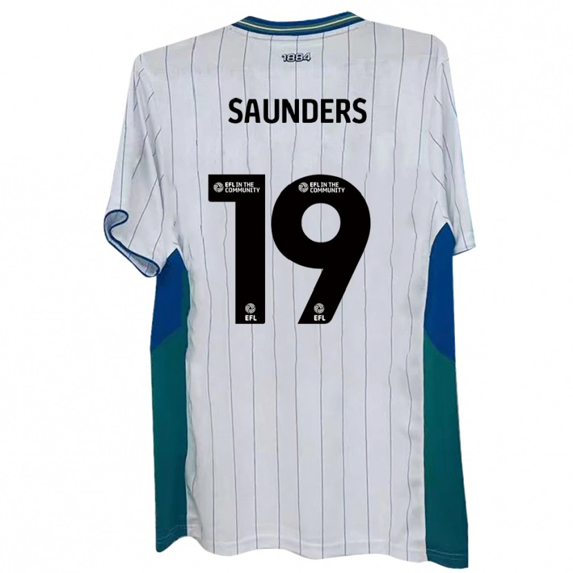 Danxen Män Harvey Saunders #19 Vit Grön Blå Hemmatröja Matchtröjor 2025/26 Tröjor T-Tröja