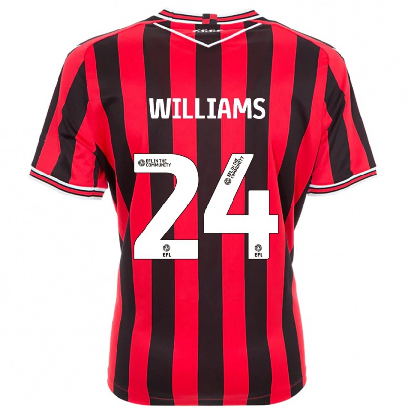 Danxen Män Harry Williams #24 Röd Svart Hemmatröja Matchtröjor 2025/26 Tröjor T-Tröja