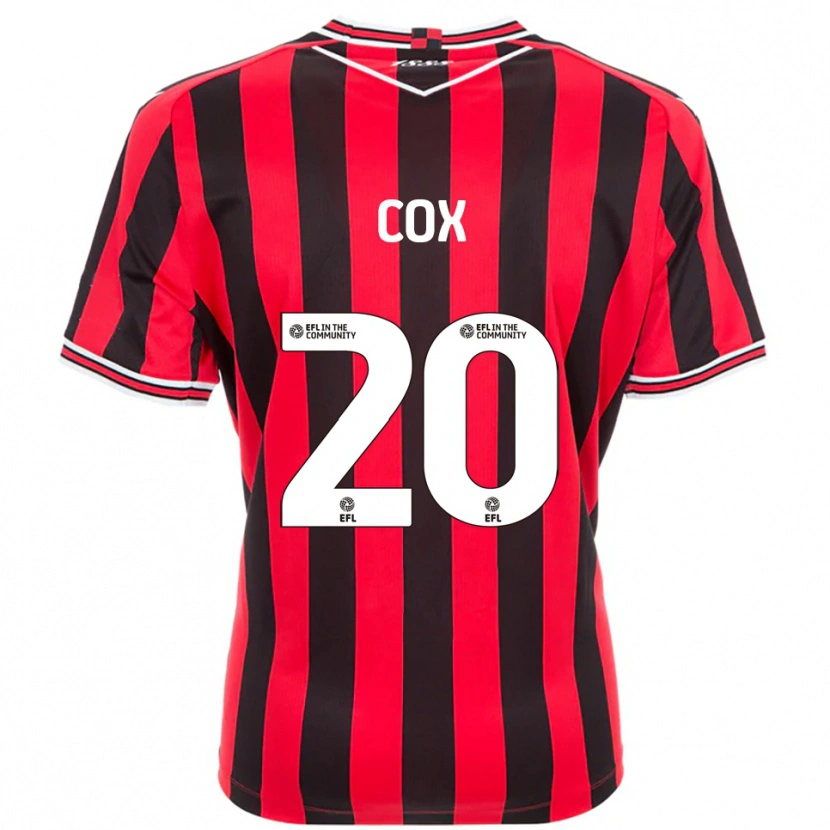 Danxen Män Daniel Cox #20 Röd Svart Hemmatröja Matchtröjor 2025/26 Tröjor T-Tröja