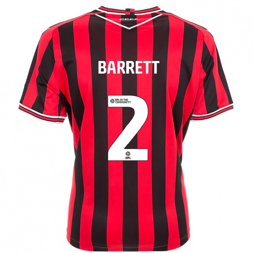 Danxen Män Connor Barrett #2 Röd Svart Hemmatröja Matchtröjor 2025/26 Tröjor T-Tröja