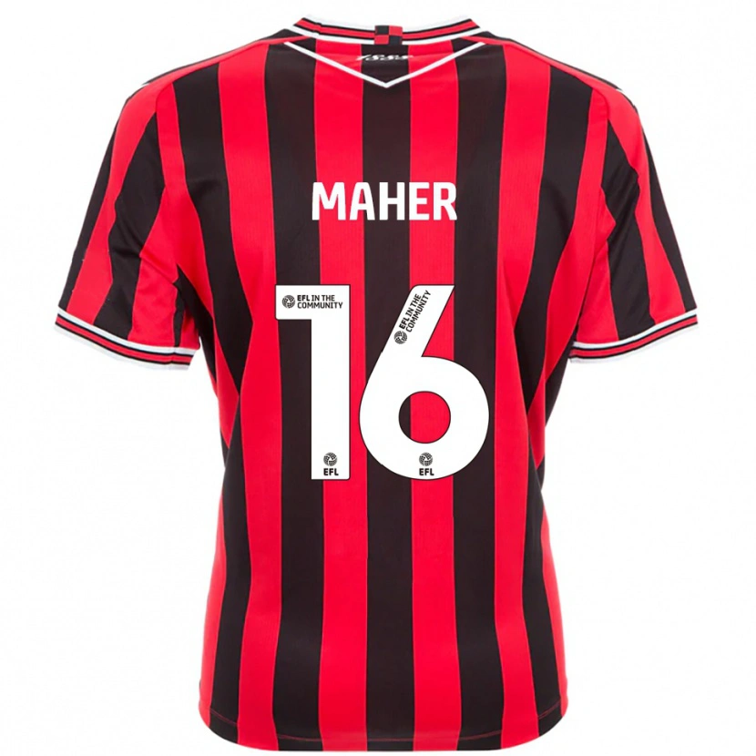 Danxen Män Ronan Maher #16 Röd Svart Hemmatröja Matchtröjor 2025/26 Tröjor T-Tröja