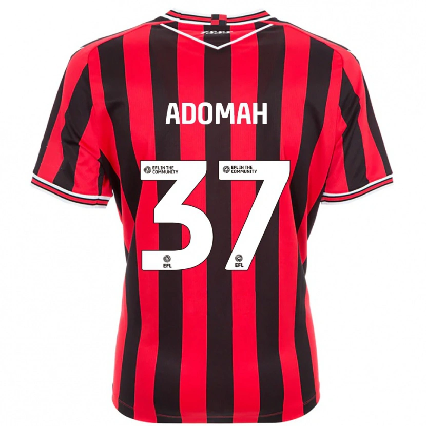 Danxen Män Albert Adomah #37 Röd Svart Hemmatröja Matchtröjor 2025/26 Tröjor T-Tröja