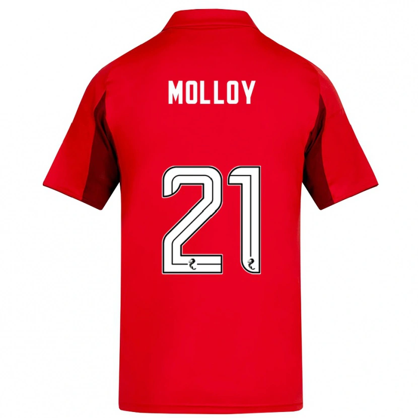 Danxen Män Gavin Molloy #21 Röd Vinröd Hemmatröja Matchtröjor 2025/26 Tröjor T-Tröja