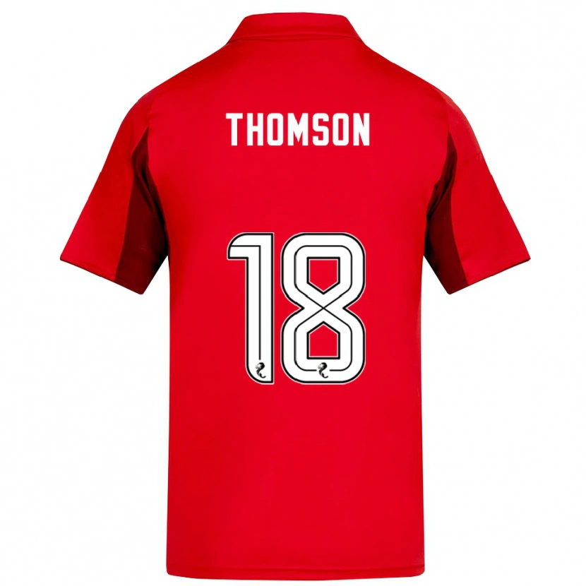 Danxen Män Eva Thomson #18 Röd Vinröd Hemmatröja Matchtröjor 2025/26 Tröjor T-Tröja