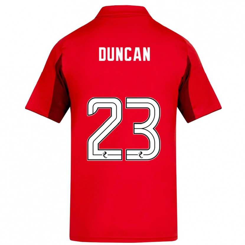 Danxen Män Ryan Duncan #23 Röd Vinröd Hemmatröja Matchtröjor 2025/26 Tröjor T-Tröja
