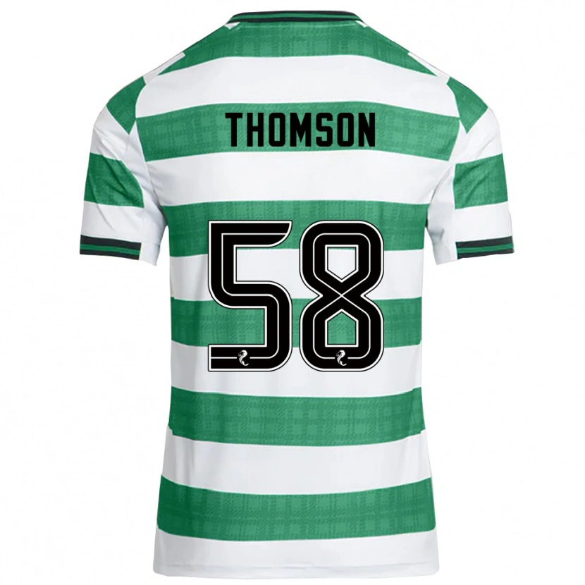 Danxen Män Corey Thomson #58 Grön Vit Hemmatröja Matchtröjor 2025/26 Tröjor T-Tröja
