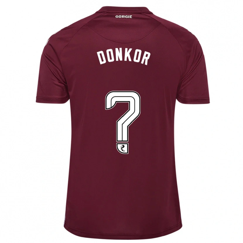 Danxen Män Jaedon Donkor #0 Vinröd Vit Hemmatröja Matchtröjor 2025/26 Tröjor T-Tröja