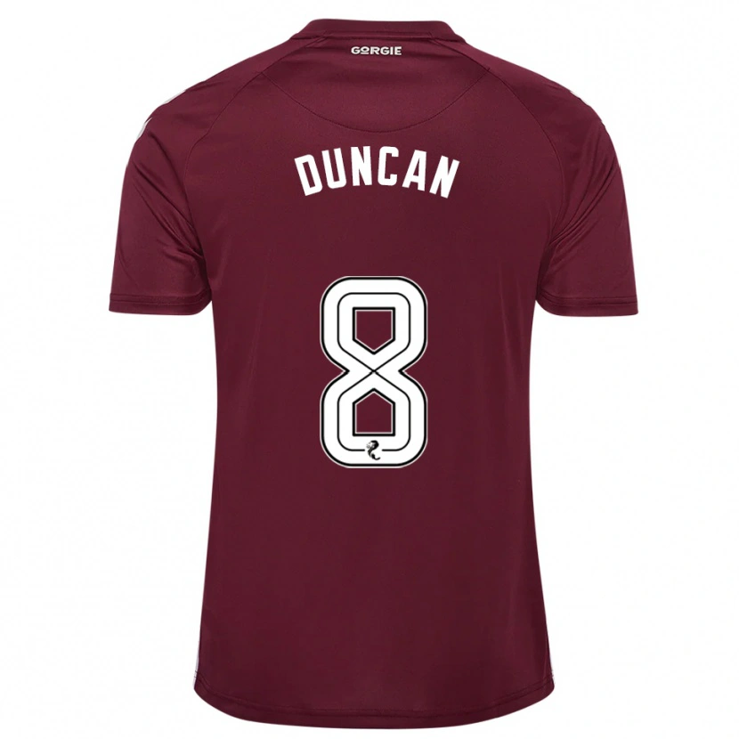Danxen Män Ryan Duncan #8 Vinröd Vit Hemmatröja Matchtröjor 2025/26 Tröjor T-Tröja
