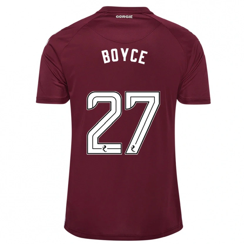 Danxen Män Liam Boyce #27 Vinröd Vit Hemmatröja Matchtröjor 2025/26 Tröjor T-Tröja