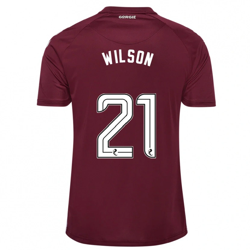 Danxen Män James Wilson #21 Vinröd Vit Hemmatröja Matchtröjor 2025/26 Tröjor T-Tröja