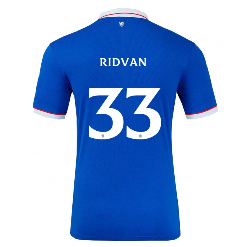 Danxen Män Rıdvan Yılmaz #33 Blå Vit Hemmatröja Matchtröjor 2025/26 Tröjor T-Tröja